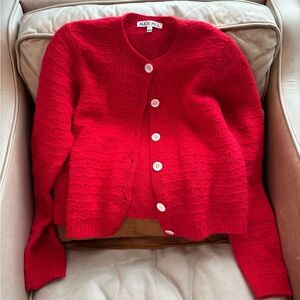 Alex Mill Wool/Alpaca Red Cardigan